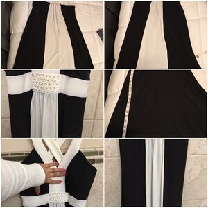 Jessica Howard Petiteblackwhite back crossedstraps